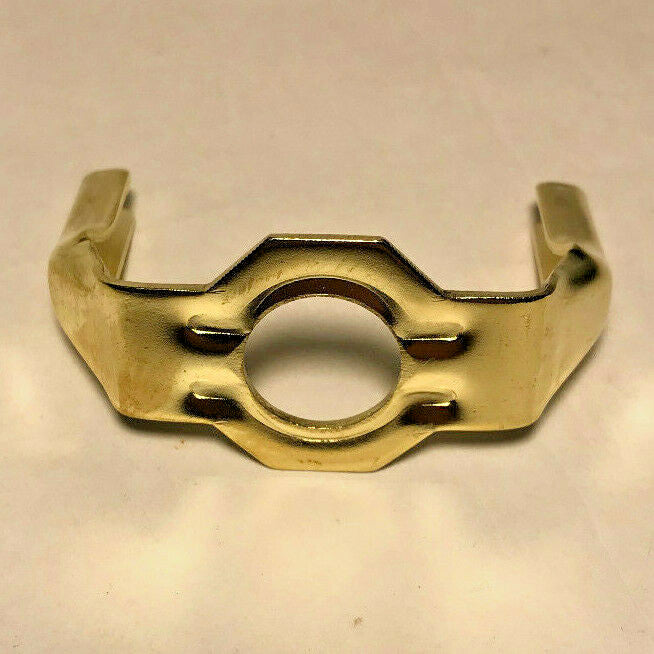 New Regular Weight Brass Plated Lamp Harp Base, Slips 1/4 IP (1/2") #HB771