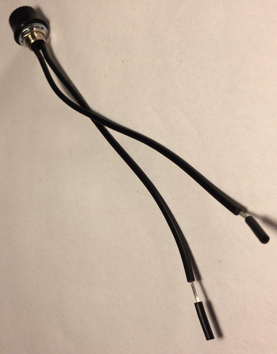 BLACK ON OFF ROTARY CANOPY SWITCH LAMP PART with Bakelite Button #RS403 - Stone Door Lamps