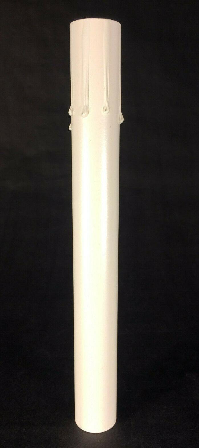 New 8" Ivory Candle Cover With Drips, Antique Style Paper Board, Candelabra 989i - Stone Door Lamps