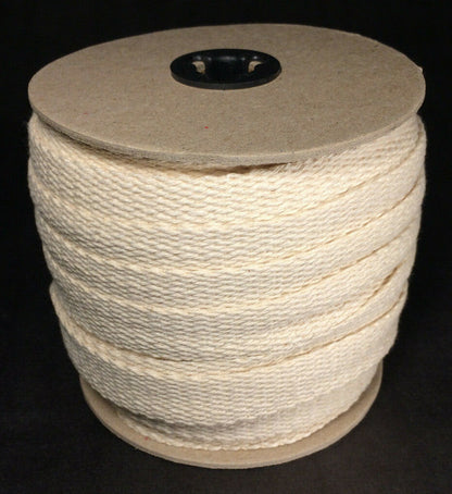 New 3/4" Wide, Flat Cotton Oil Lamp Wick For Dietz Lanterns Sold By Yard #WY918S