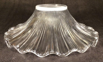NEW 7 1/2" Clear Glass Petticoat Oil Kerosene Lamp Chimney Shade PS648 - Stone Door Lamps