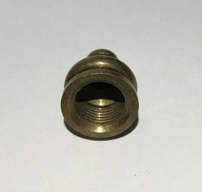 New 11/16" Height Antique Brass Pyramid Lamp Finial, 1/8F Tap(3/8") #BF966A - Stone Door Lamps