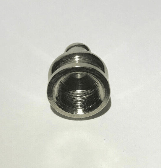 New 1/2" Height Nickel Plated Brass Pyramid Lamp Finial, 1/8F Tap(3/8") #BF966N - Stone Door Lamps