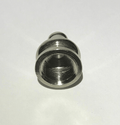 New 1/2" Height Nickel Plated Brass Pyramid Lamp Finial, 1/8F Tap(3/8") #BF966N - Stone Door Lamps