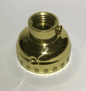 New Leviton Brand Brass Socket Cap With Set Screw, 1/4IP (1/2") Polished SC300M - Stone Door Lamps