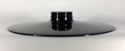 10 1/4" Flat Metal Lamp Light Shade Pendant Black Porcelain Industrial Style 88B