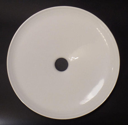 New 14" White Industrial Style Metal Lampshade, Porcelain Enamel Finish #iS384W - Stone Door Lamps