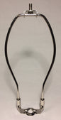 New 6" Nickel Finish Lamp HARP Shade Holder w/Base for Lamp Repair  #HAR80N