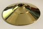 New 5" Solid Spun Brass Vase Cap, Lamp Cap, Polished & Lacquered, 1/8 IP VC615 - Stone Door Lamps