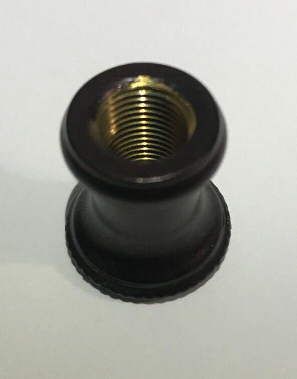 New Turned Brass Neck Lamp Part, Antique Bronze Finish 1/8F Tap, 7/8" Ht. BN946B