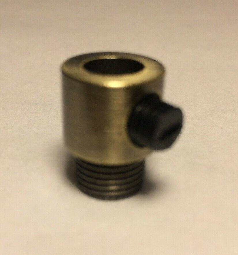 New Antique Brass Cord Grip Bushing With Set Screw For Lamp Cord 11/16" #CB931A - Stone Door Lamps