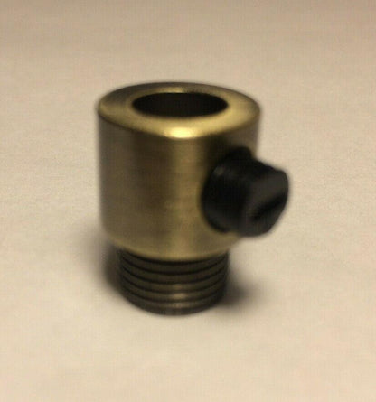 New Antique Brass Cord Grip Bushing With Set Screw For Lamp Cord 11/16" #CB931A - Stone Door Lamps