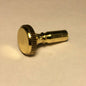 New 1" Solid Brass Knurled Lamp Key For Turn Knob Socket, 4-36F Tap, #TK924