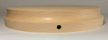 New 10" Wooden Lamp Base w/ Wire Way Hole, Modern Style, Tapered Edge #WB311B10