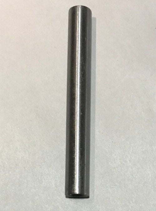 New 4" Brushed Steel Female Threaded Lamp Pipe, Rod, 1/8F Tap (3/8") #SP218S - Stone Door Lamps