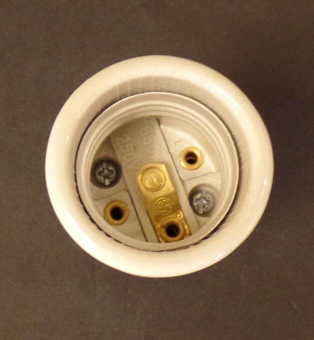 New Keyless Heat Resistant Standard Size Glazed Porcelain Socket #SO302 - Stone Door Lamps