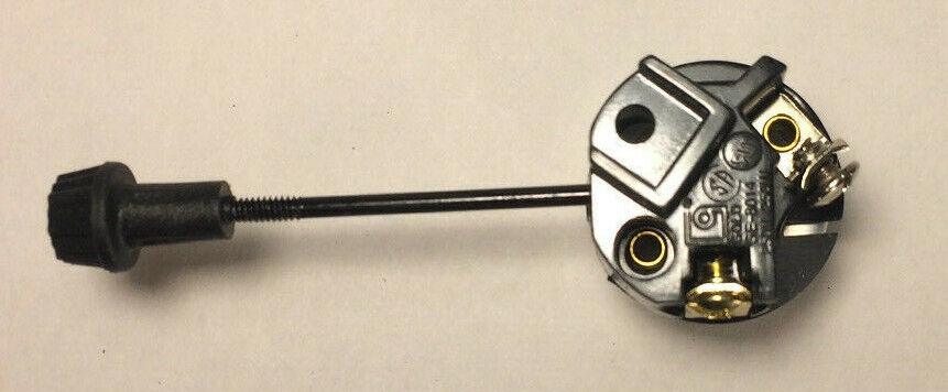 New On/Off Turn Knob Lamp Socket Interior, E26, 2" Mandrel (Turn Knob) #SO200 - Stone Door Lamps