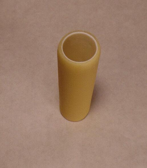 4" Tan Gold Smooth PolyBeesWax Chandelier Candelabra Candle Cover CC910P - Stone Door Lamps
