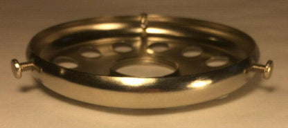 New 4" Fitter Solid Brass Screw On Uno Shade Holder, Satin Nickel Finish SH728SN - Stone Door Lamps