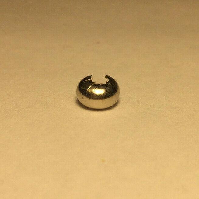 New Brass Ball Pull w/ Nickel Finish For #6 Beaded Pull Chain, 1/4" Dia. #BC604N - Stone Door Lamps