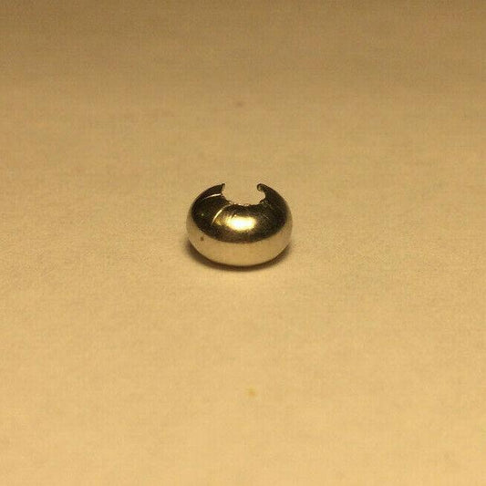 New Brass Ball Pull w/ Nickel Finish For #6 Beaded Pull Chain, 1/4" Dia. #BC604N - Stone Door Lamps