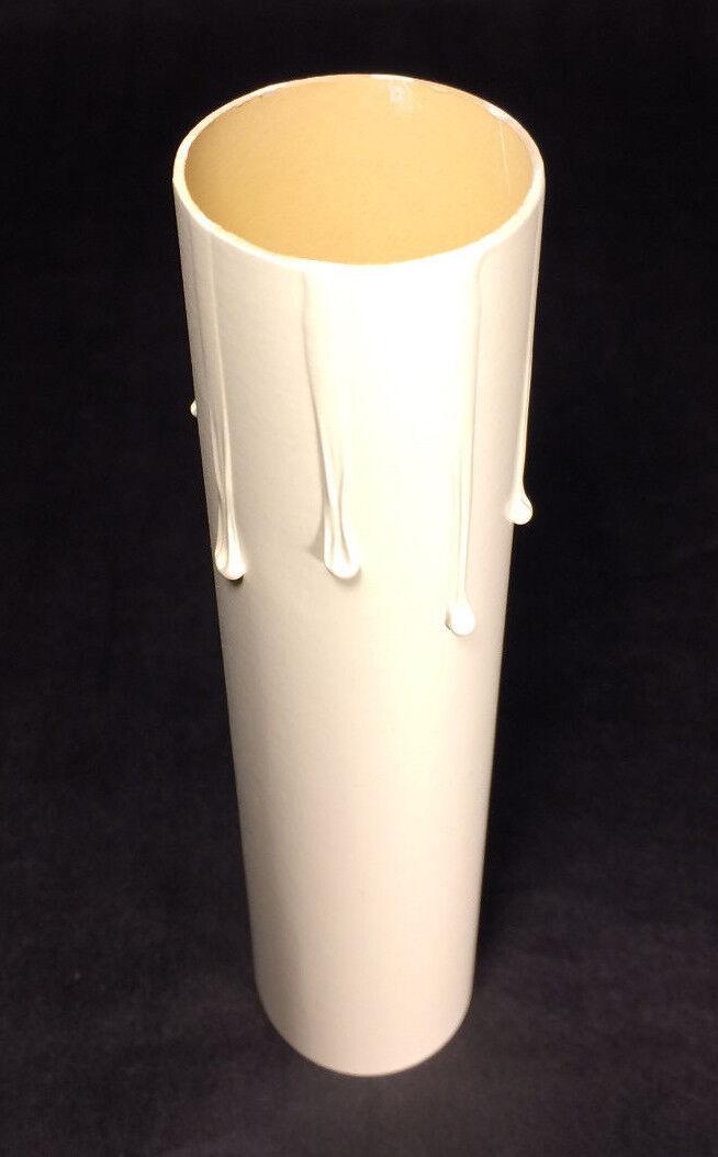 New 6" Ivory Drip Standard Lamp Light Socket Chandelier Candle Cover #CC975i - Stone Door Lamps