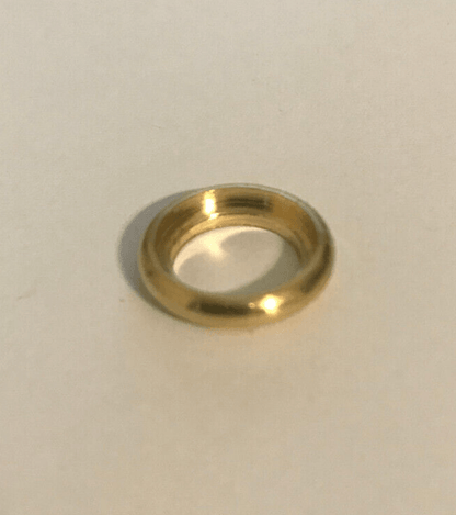New 5/8" Unfinished Turned Brass Seating Ring, Check Ring, 1/8 IP Slip, #SR520U - Stone Door Lamps