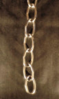 New 3' Nickel Finish 8 Gauge Steel Chandelier Fixture Oval Lamp Chain #FC992N - Stone Door Lamps