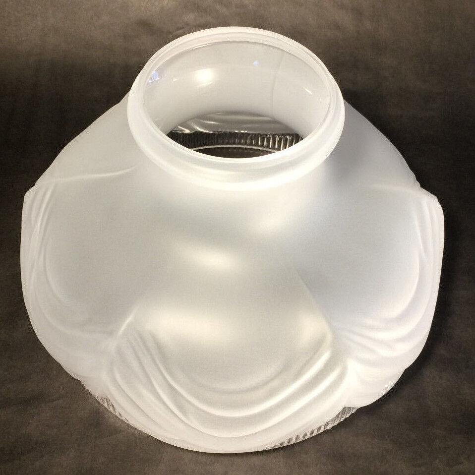 New 10" Satin Crystal Coleman Style #322 Lamp Shade With Clear Border #SH537 - Stone Door Lamps