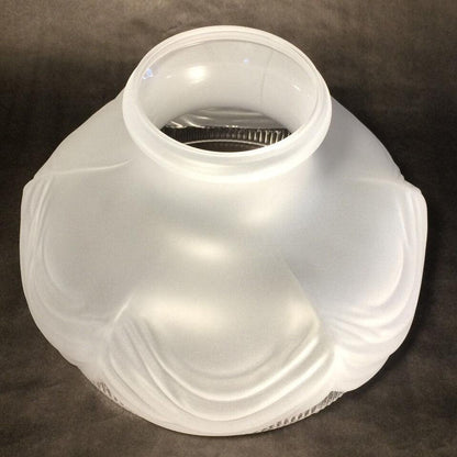 New 10" Satin Crystal Coleman Style #322 Lamp Shade With Clear Border #SH537 - Stone Door Lamps