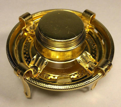 New #2 Solid Brass Queen Anne Cut - Out Oil Lamp Burner For 3" Chimneys #OB660 - Stone Door Lamps