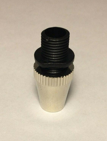 New Brass Cord Grip Bushing, Nickel Plated, for Twisted Pair Lamp Cord #CB930N - Stone Door Lamps