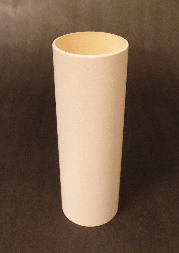 3" Smooth Flat White Paper Candle Cover Chandelier Lamp Socket, Standard #CC814T