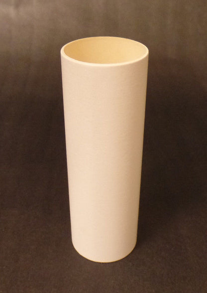 3" Smooth Flat White Paper Candle Cover Chandelier Lamp Socket, Standard #CC814T