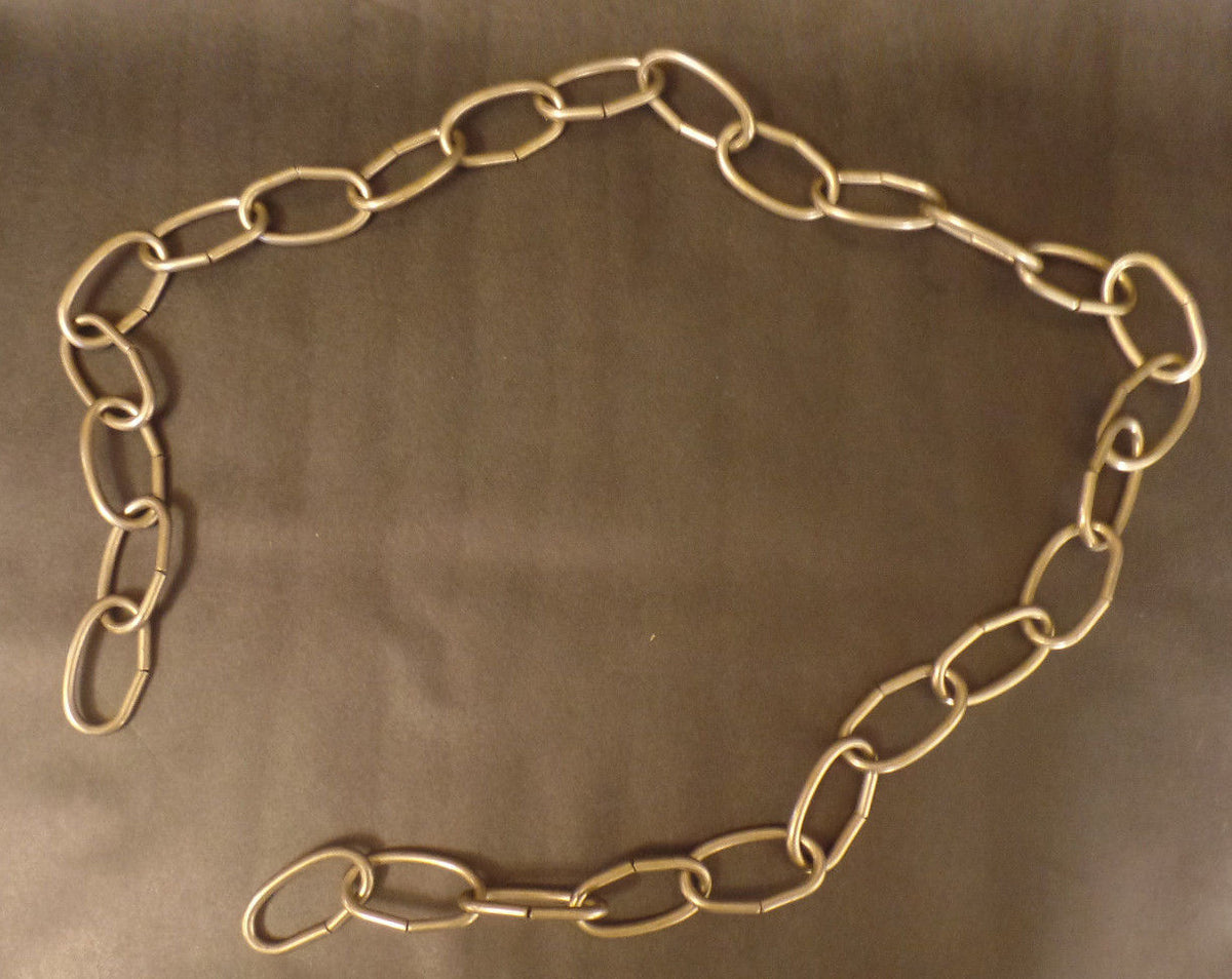 New 3' Antique Brass Finish 8 Gauge Steel Chandelier Fixture Oval Lamp Chain