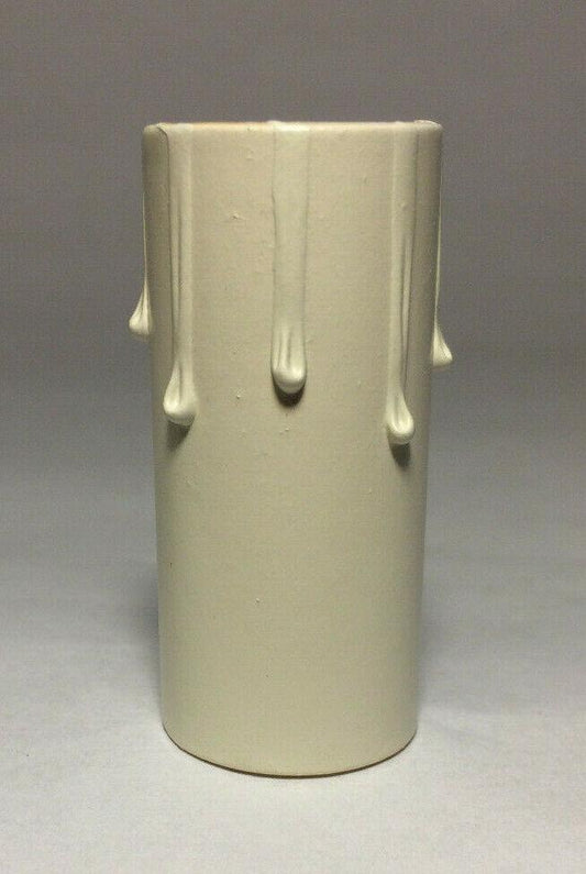 New 2" Antique Style Paper Board Candle Cover, Ivory Color, Candelabra #CC971i - Stone Door Lamps