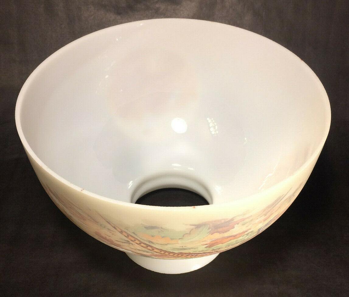 New 10" Opal Glass Student Lamp Shade With Pheasants Scene Made In USA #PS033 - Stone Door Lamps