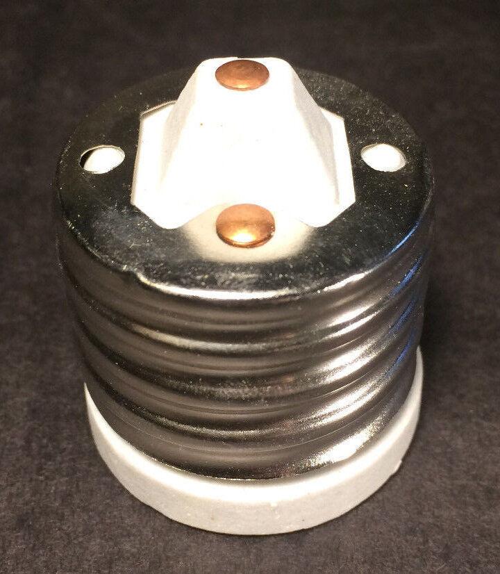 MOGUL TO STANDARD BASE LAMP LIGHT SOCKET ADAPTER REDUCER Heavy Duty Porcelain - Stone Door Lamps