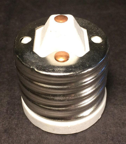 MOGUL TO STANDARD BASE LAMP LIGHT SOCKET ADAPTER REDUCER Heavy Duty Porcelain - Stone Door Lamps