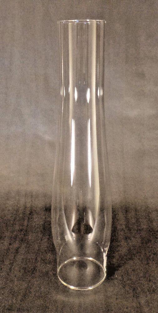  New 2 5/8" X 12 1/2" Clear Glass Heelless Lamp Chimney, Fits Aladdin #CH948