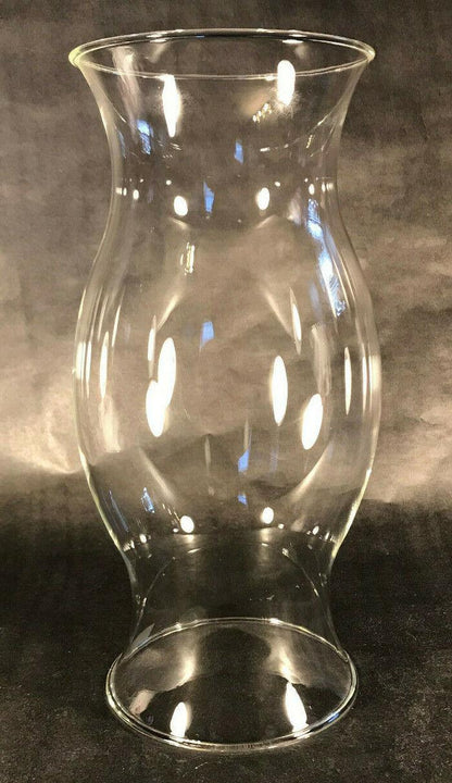 New 4 7/8" x 11 1/4" Borosilicate Glass Hurricane Shade For Candle Lighting #810 - Stone Door Lamps