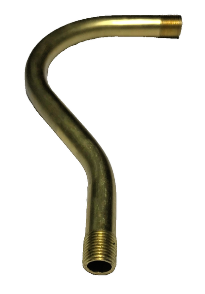 New 5" Solid Brass Pin-Up Bent Arm For Lamp Socket Cluster, Sconces, Chandeliers