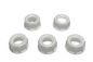 New, Lot of 5, White Bakelite (Plastic) Lamp Cord Bushings, 1/8F Tap (3/8") #905