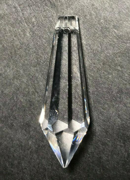 New 1 1/2" Clear BrilliantCut Drop Cyrstal Lead Prism, Machine Cut & Polished - Stone Door Lamps