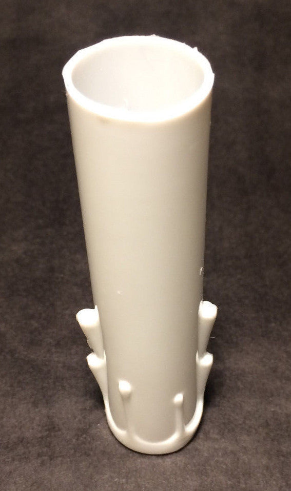 New 4" WHITE PLASTIC CANDELABRA SOCKET Chandelier CANDLE COVER WITH DRIPS #CC801