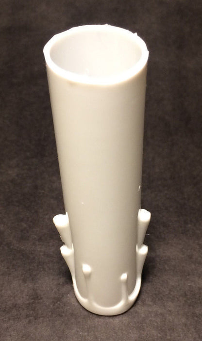New 4" WHITE PLASTIC CANDELABRA SOCKET Chandelier CANDLE COVER WITH DRIPS #CC801