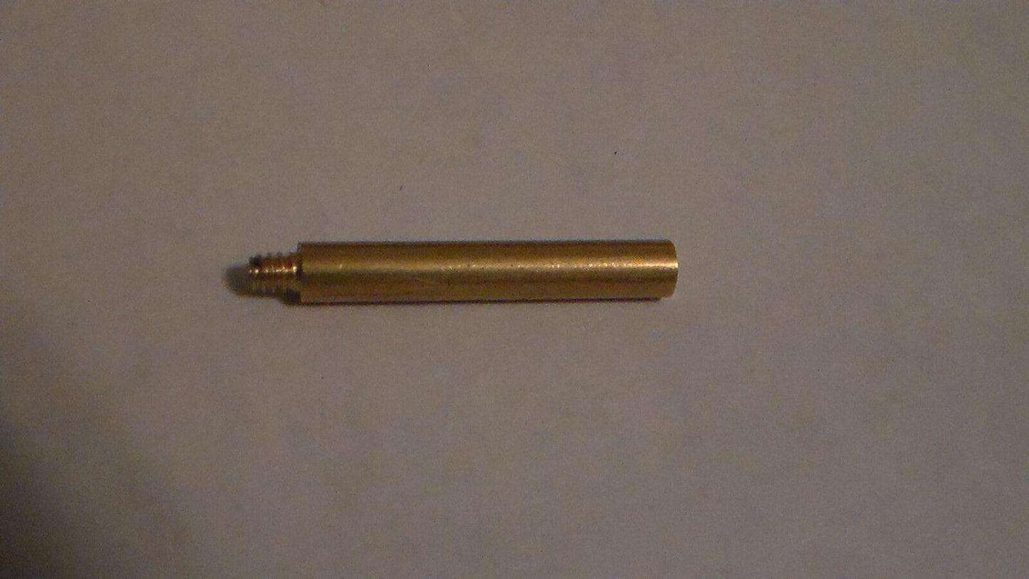 NEW 1 1/4" BRASS KEY LAMP TURN KNOB EXTENSION, Threads 4/36F X 4/36M #TK895 - Stone Door Lamps