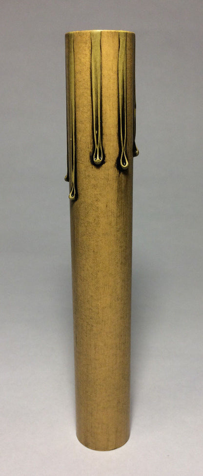6" Antique Finish Paper Board Candle Chandelier Candelabra Lamp Socket Cover 73A