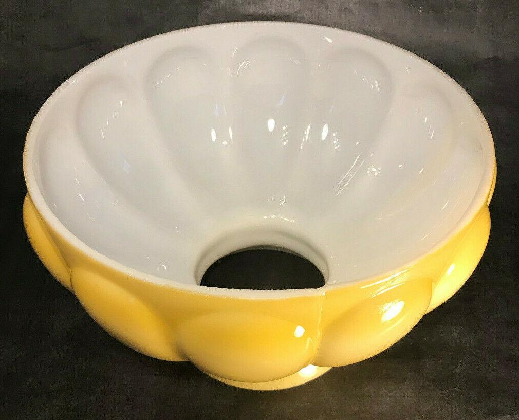 New 10" Opal Glass, Buff Nu - Gold Tint Melon Student Lamp Shade, USA Made #SH530G - Stone Door Lamps