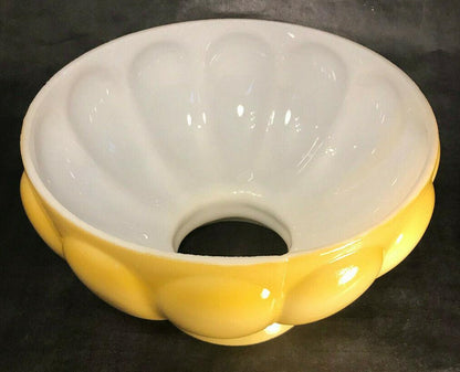 New 10" Opal Glass, Buff Nu - Gold Tint Melon Student Lamp Shade, USA Made #SH530G - Stone Door Lamps